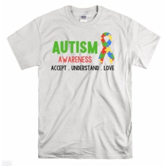 Autism Awareness, Accept, Understand, Love, Shirt - Picture 1 of 7